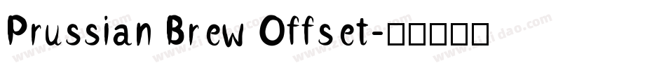 Prussian Brew Offset字体转换